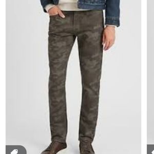 Banana Republic Travel Jean Olive Camo 32×32